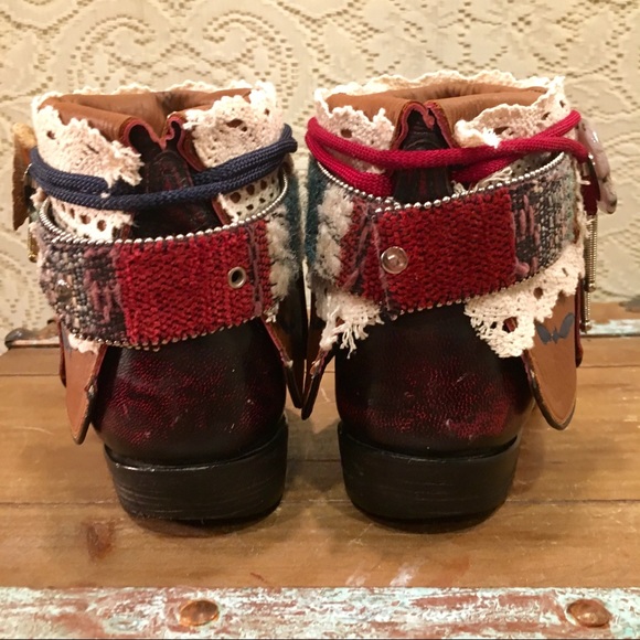 Handcrafted Lucchese Boho Belt Booties size 9 - Picture 7 of 8